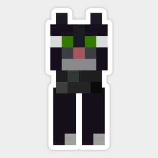 Minecraft Tuxedo Cat Sticker